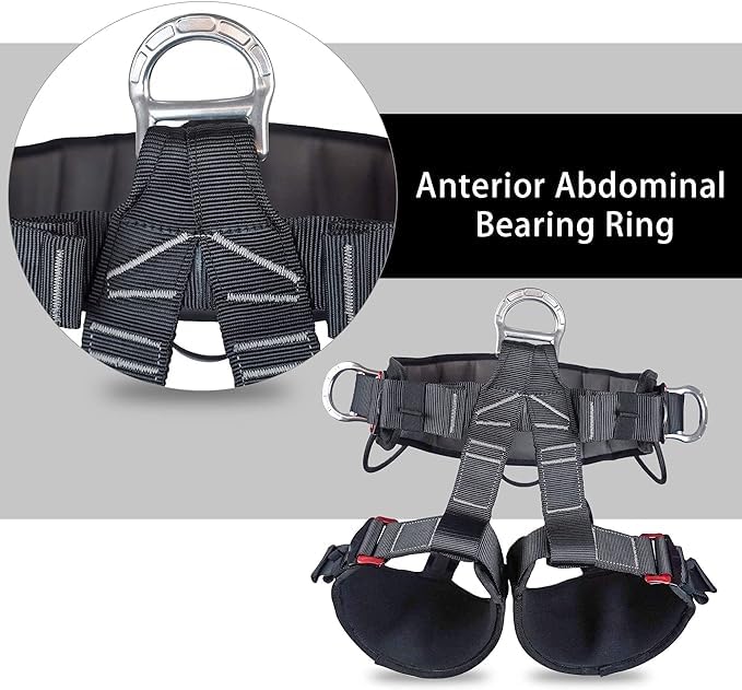 SOB Tree Climbing Harness adjustable fit for different body sizes