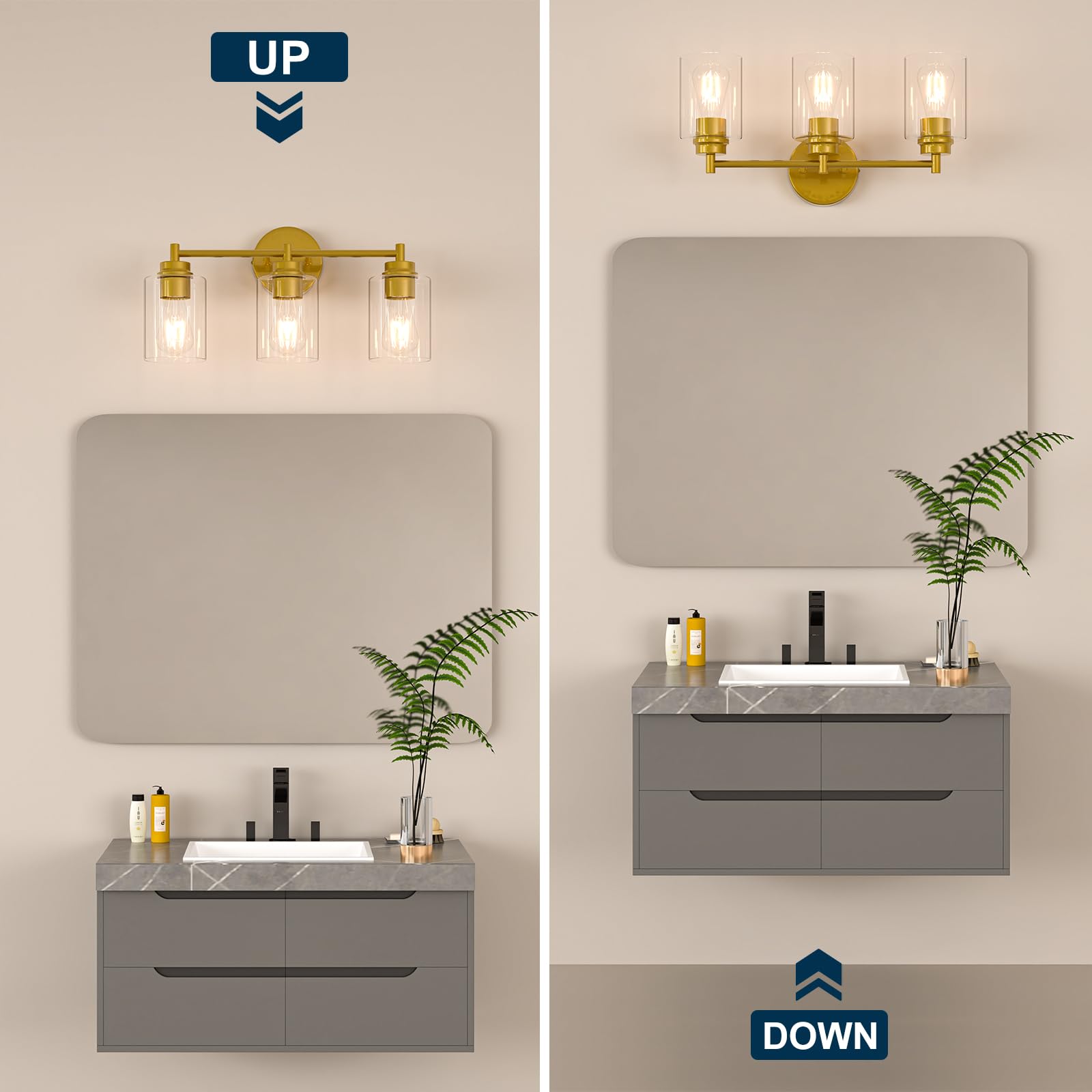Sobrovo vanity light with ceramic socket designed for long-lasting use