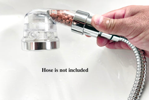 Socila installation at hair shampoo bowl illustrating easy filter integration.