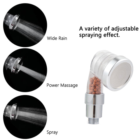 Socila spray head use may improve dry hair texture and skin feel.