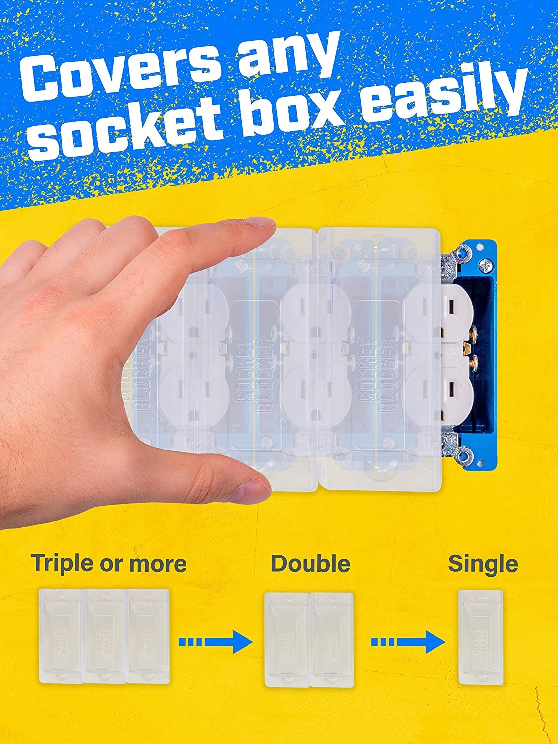 Socket Blocker saves time masking vs tape during painting