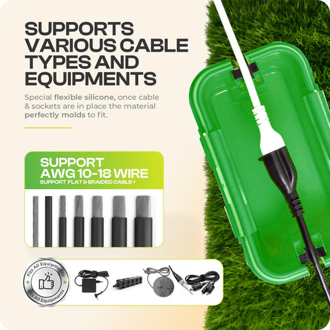SOCKiTBOX green small unit ideal for indoor-outdoor use