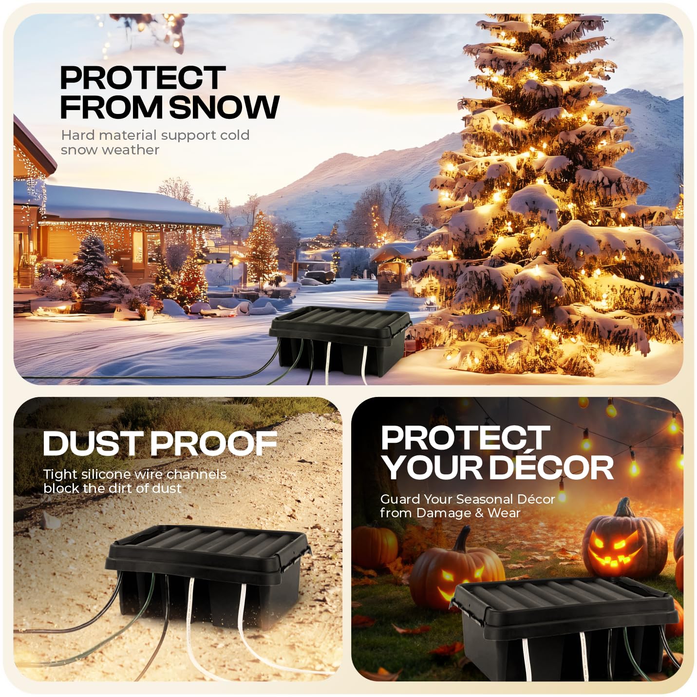 SockitBoX durable plastic body shields multi socket gear.