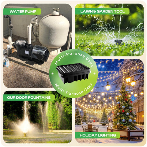 SockitBoX ideal for holiday lights and lawn tools.