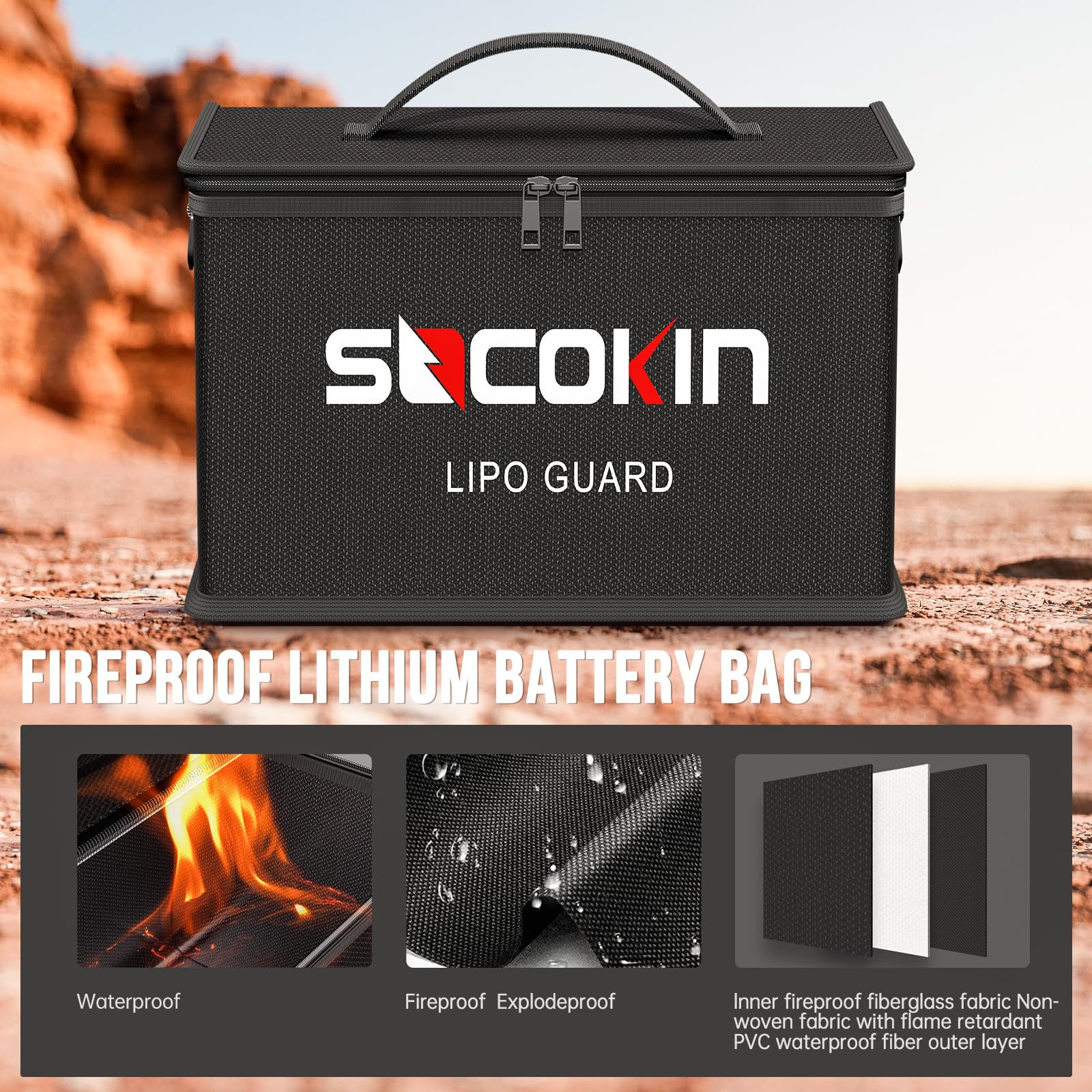 Charging hole feature of Socokin Lipo bag reducing airflow