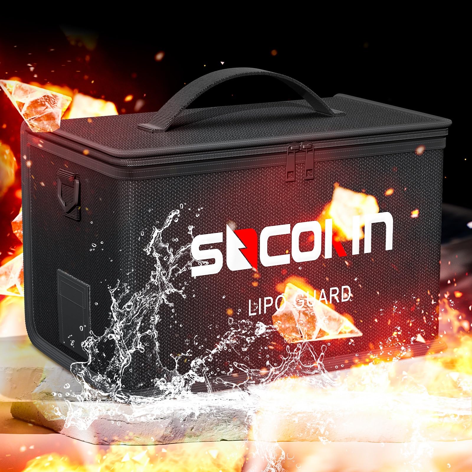 Travel-ready Socokin Lipo bag for compact battery storage on the go