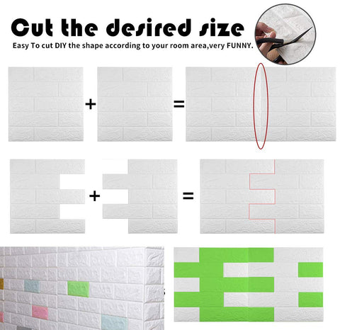 Sodeno 3D foam bricks add modern kitchen splash with easy cleaning