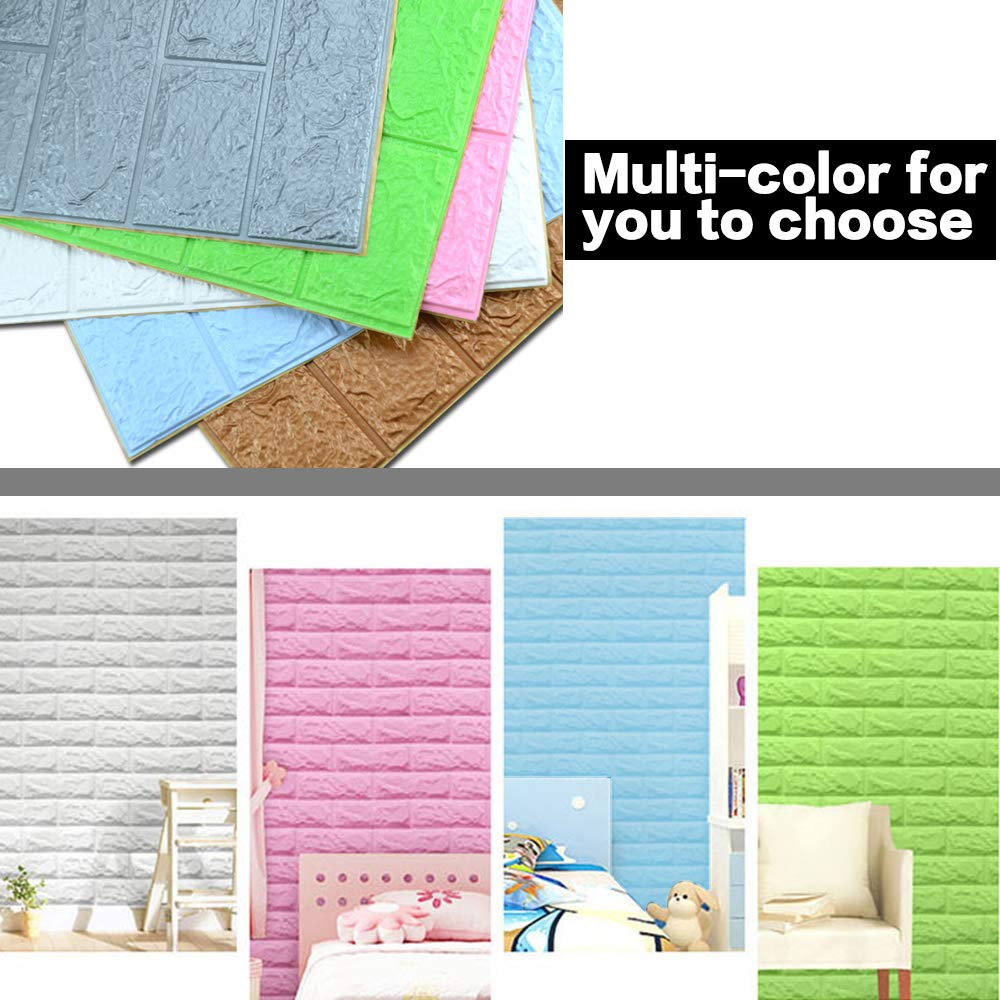 Sodeno white brick panels soften walls and reduce noise perception
