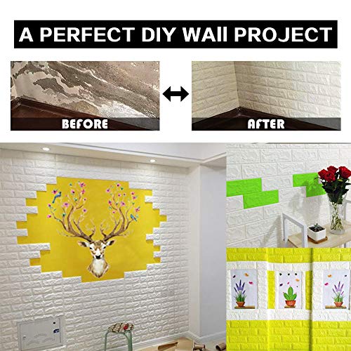 Sodeno peel-and-stick brick panels simplify home decorating projects