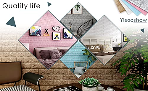 Sodeno white brick panel packaging illustrating 14.5 sq ft coverage