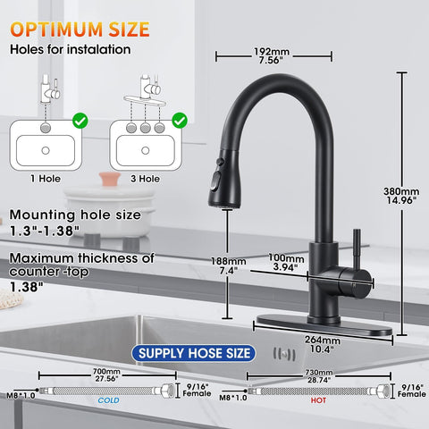 SOEBIZ faucet ideal for farmhouse, camper, RV, and bar kitchens.