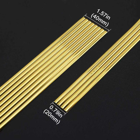 Soengsau glossy gold finish adds a touch of luxury to counters and tables.