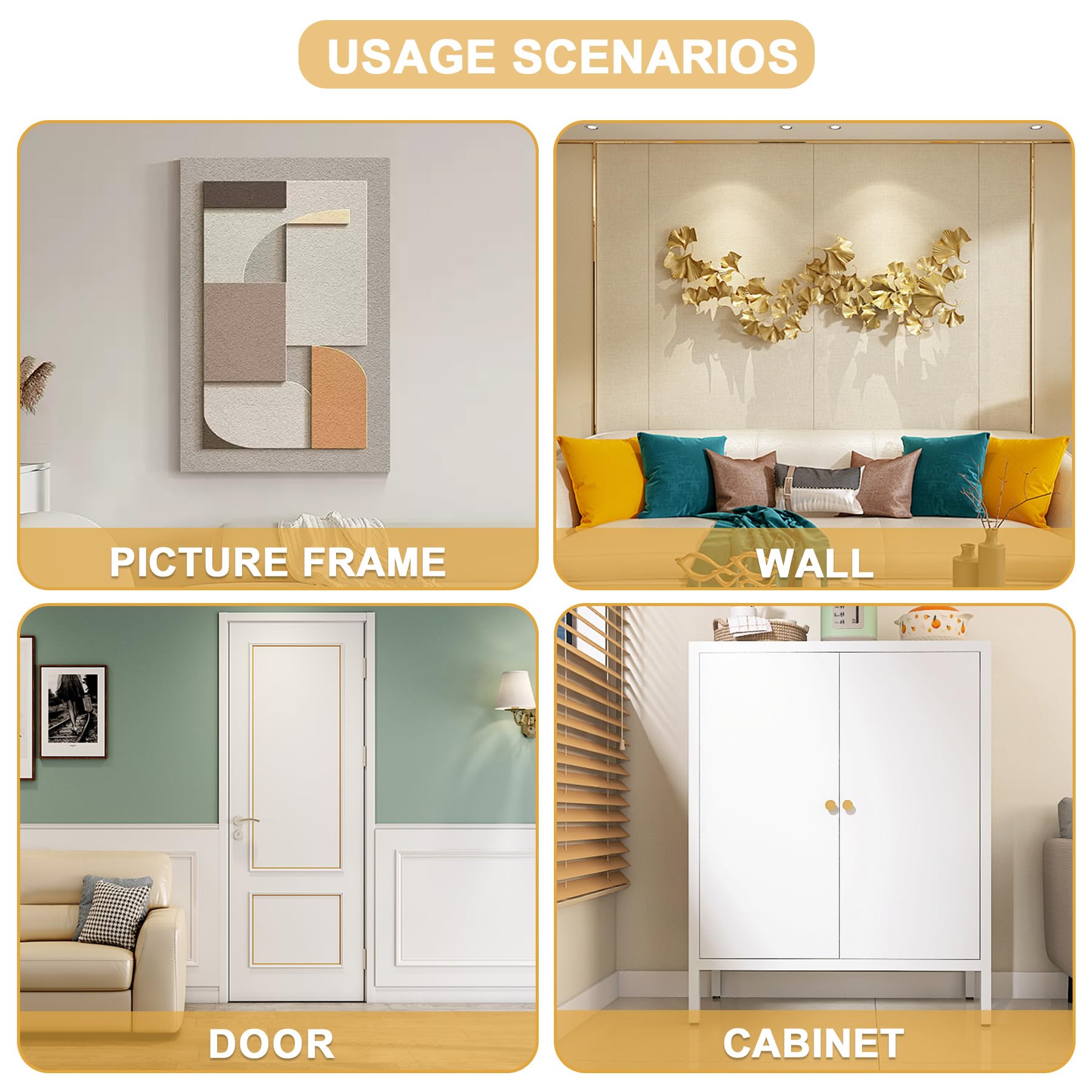 Soengsau easy three-step install with no tools required for quick decorating.