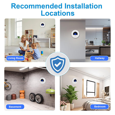 Soewolit 2-pack compact design fits discreetly on ceilings or walls