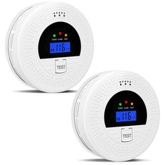 Soewolit 2-pack smoke detectors front view for quick home safety monitoring