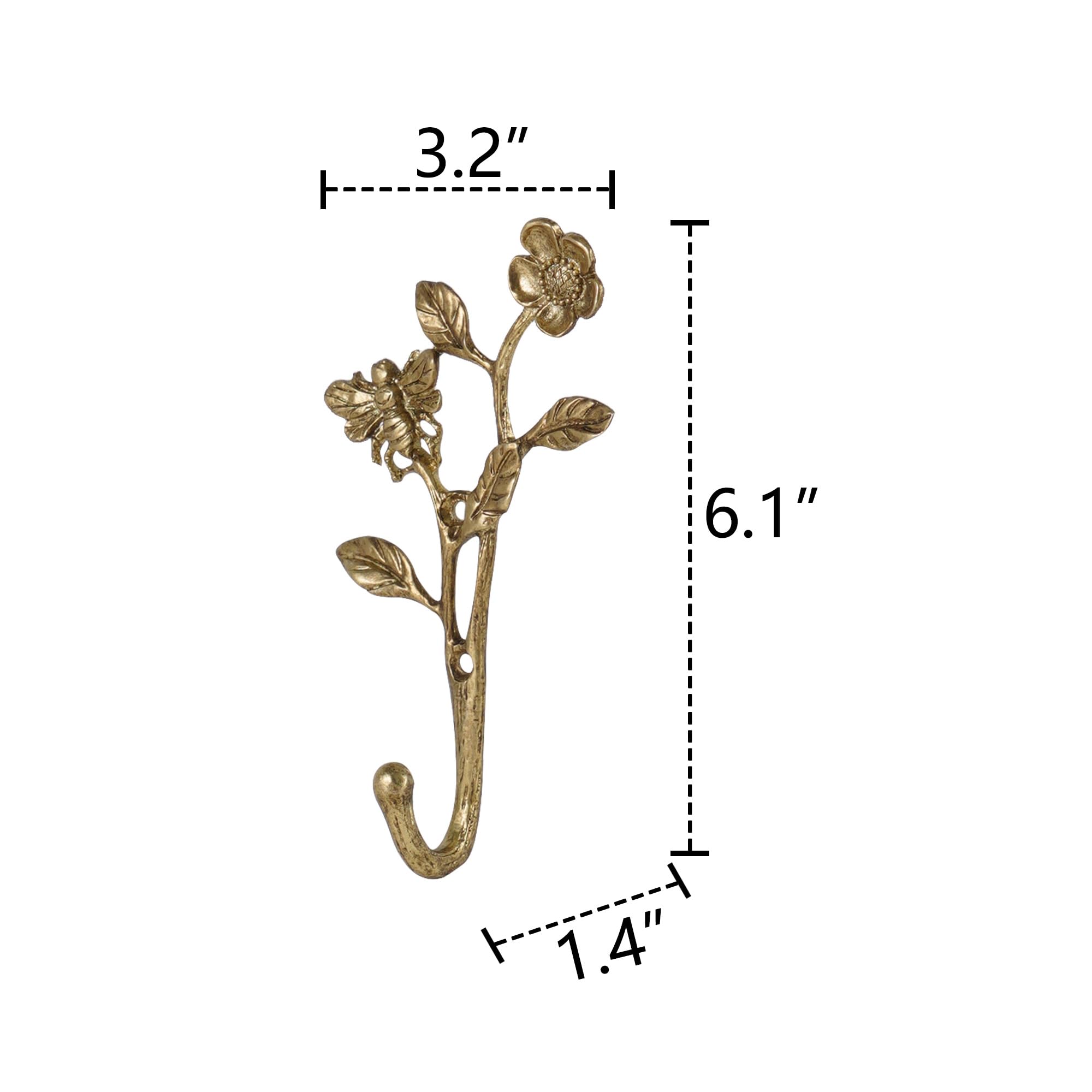 SOFFEE DESIGN bee and flower motif decorates hallways while keeping coats tidy.