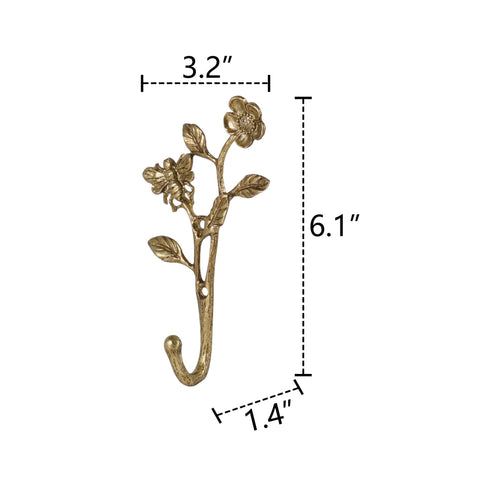 SOFFEE DESIGN bee and flower motif decorates hallways while keeping coats tidy.