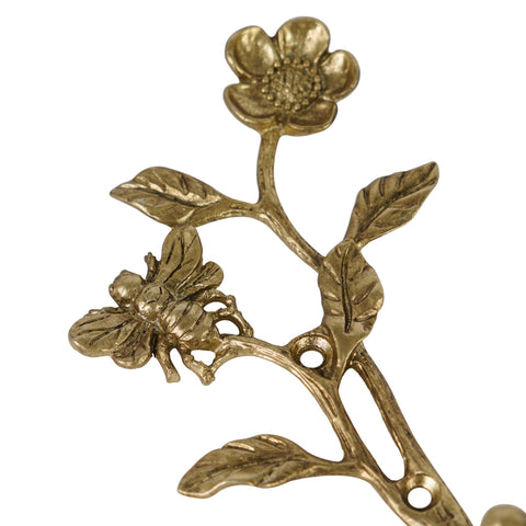SOFFEE DESIGN 3D embellishments add texture and charm to a practical wall hook.