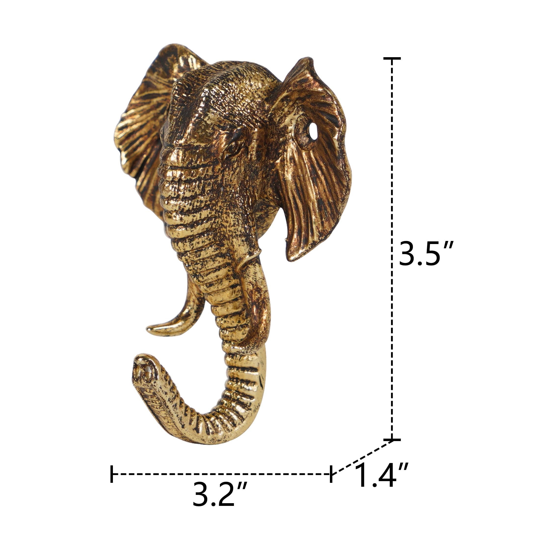 Decorative wildlife hook ideal for hats, keys, and towels