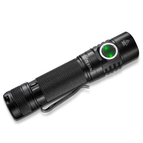 Sofirn SC31 Pro front view shows compact EDC design for quick access.