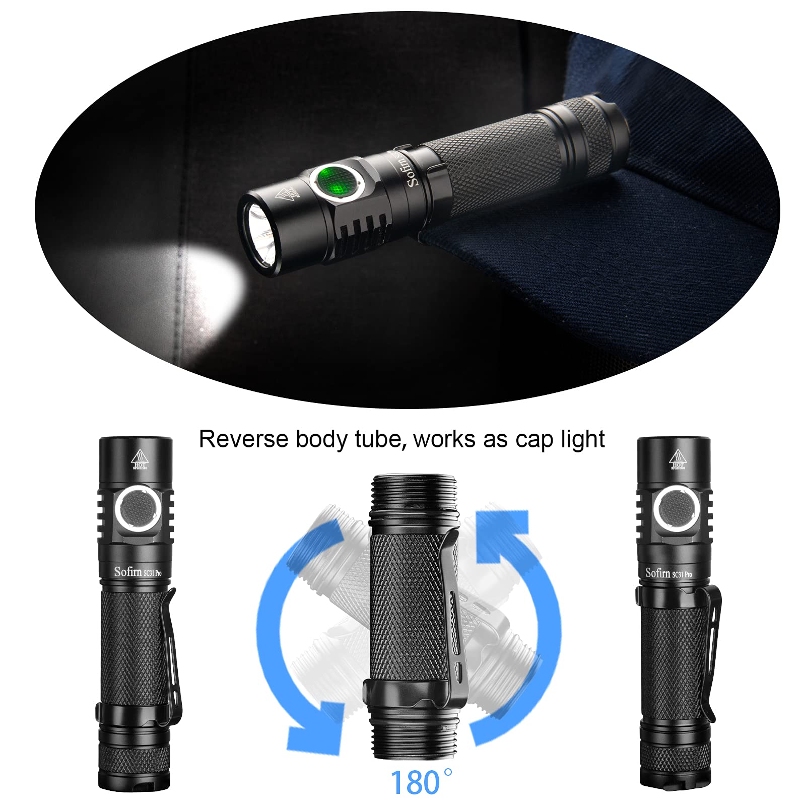 Sofirn SC31 Pro pocket-size in hand proves portability and readiness.