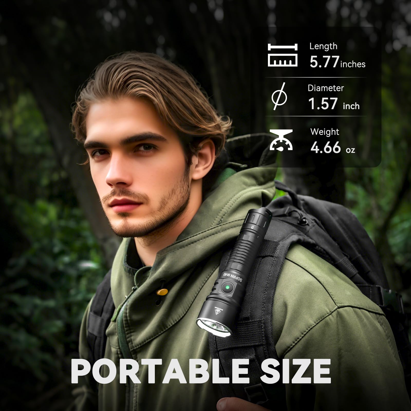 sofirn SK40 tactical mode switch highlights quick mode access.