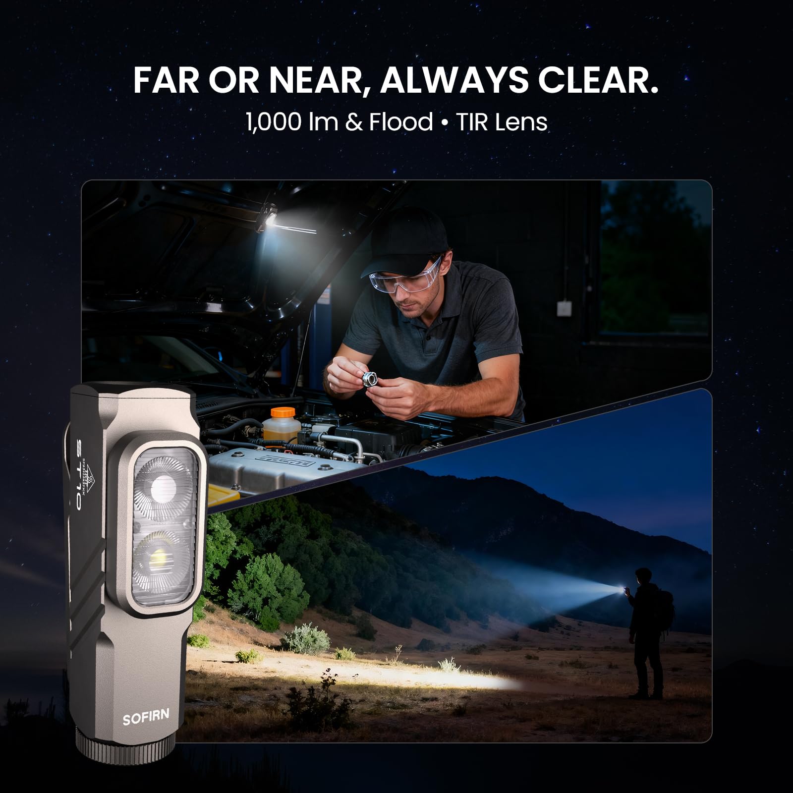 sofirn ST10 white side light for ambient handheld illumination