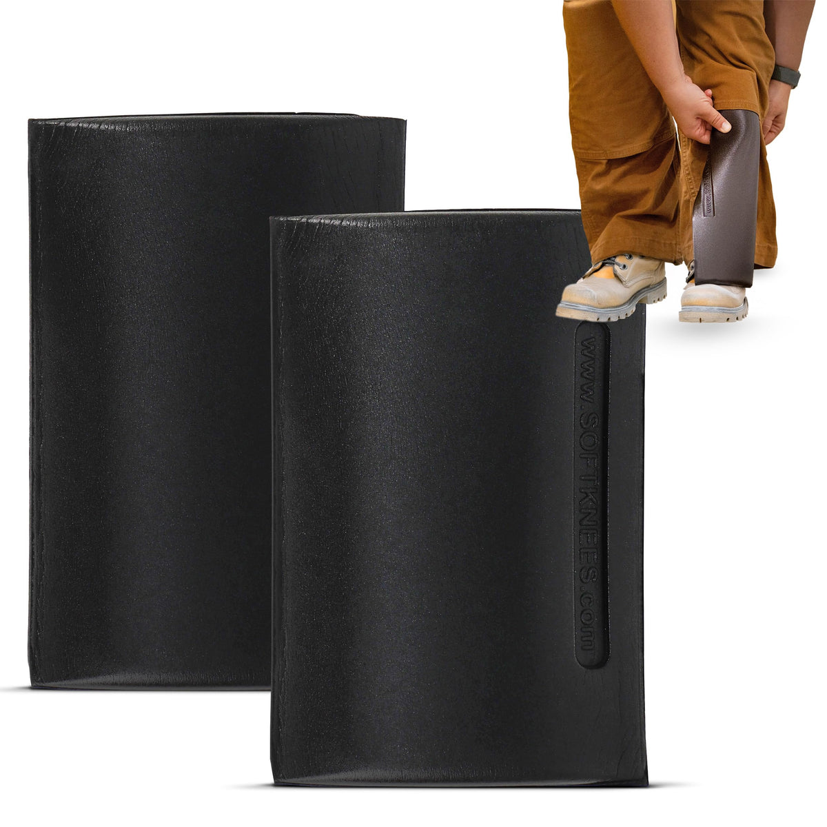 Soft Knees no-strap knee pad insert in 6x9 close-up offers lightweight comfort.