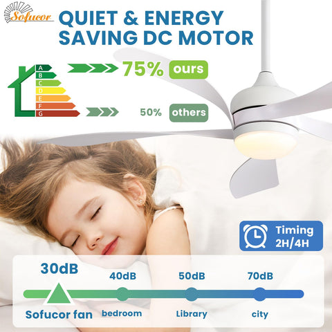 Sofucor quiet DC motor delivers strong airflow with low noise