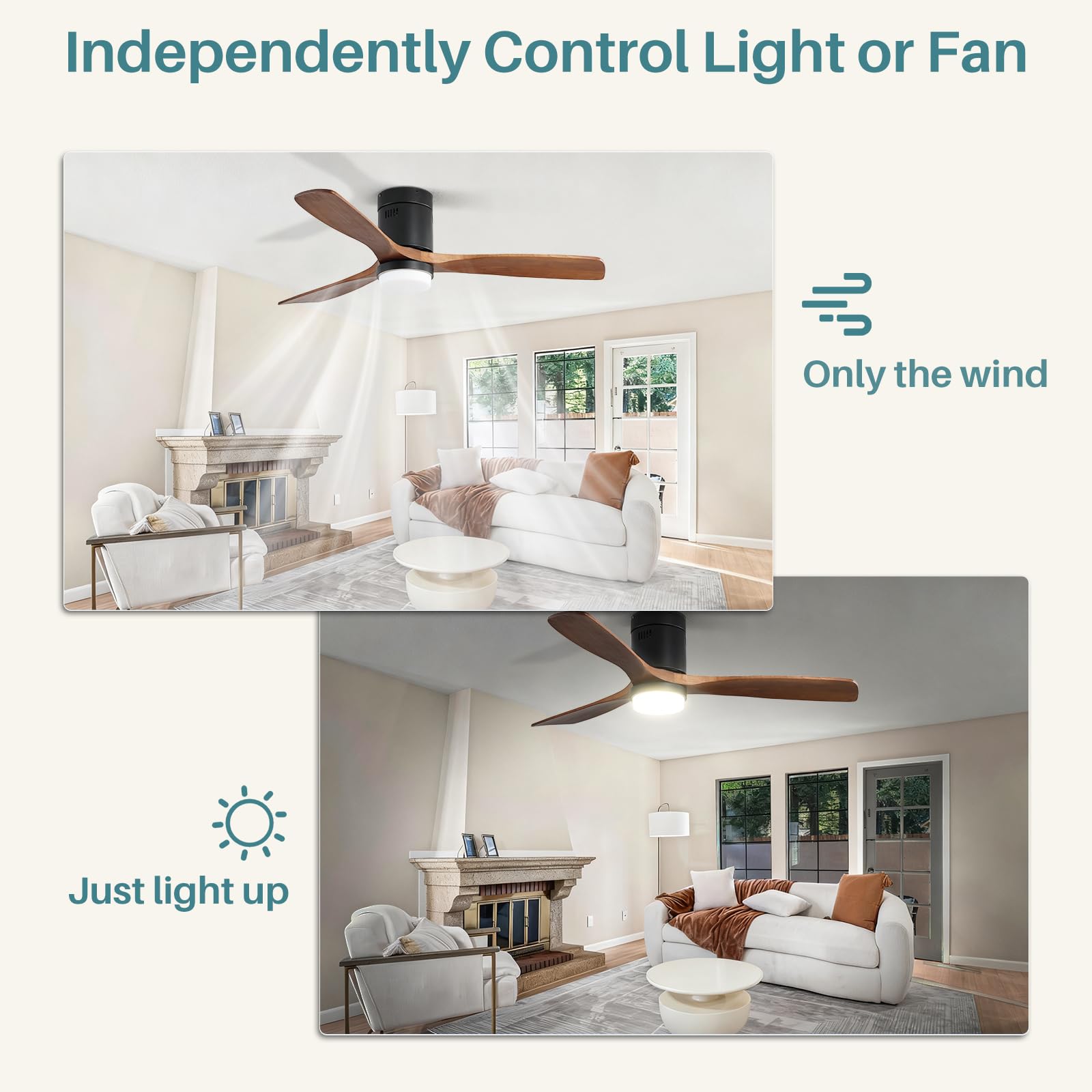 Sofucor dimmable LED lights offer warm to cool tones for mood.