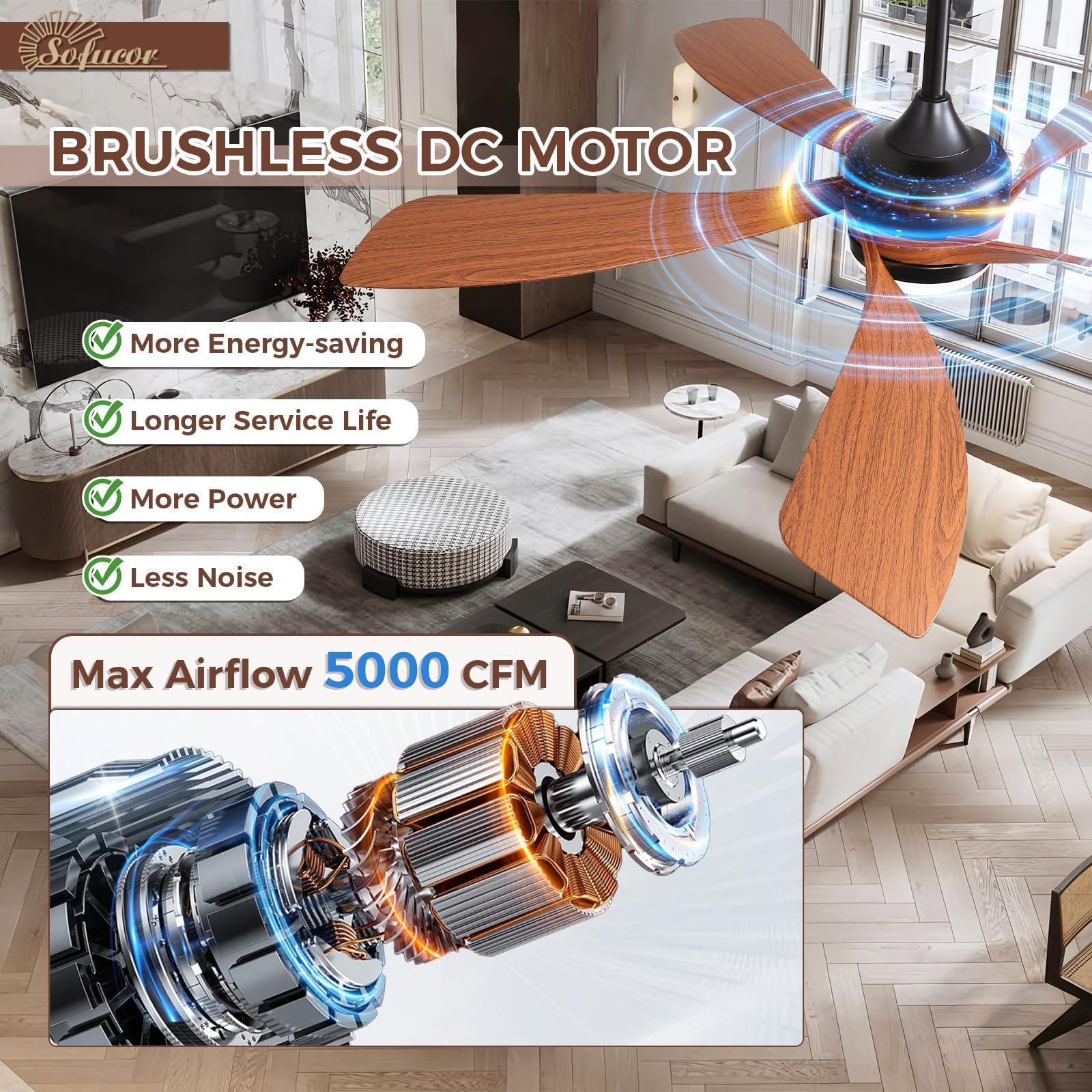 Sofucor reverse airflow for seasonal comfort