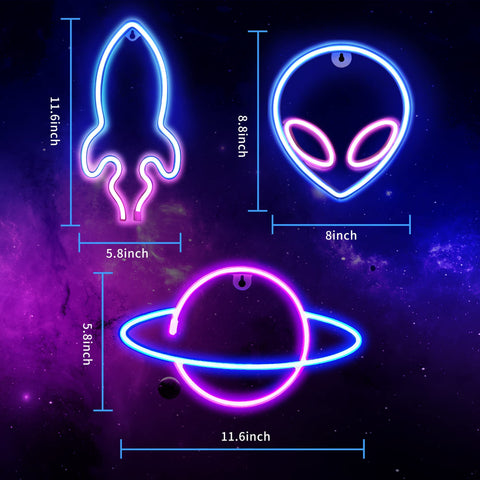 Sofunii neon soft-glow backlight enhances room ambiance with blue and pink glow.