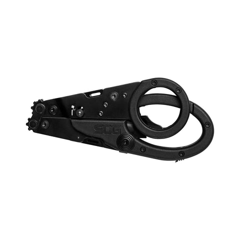 SOG ParaShears with bottle opener and glass breaker in action