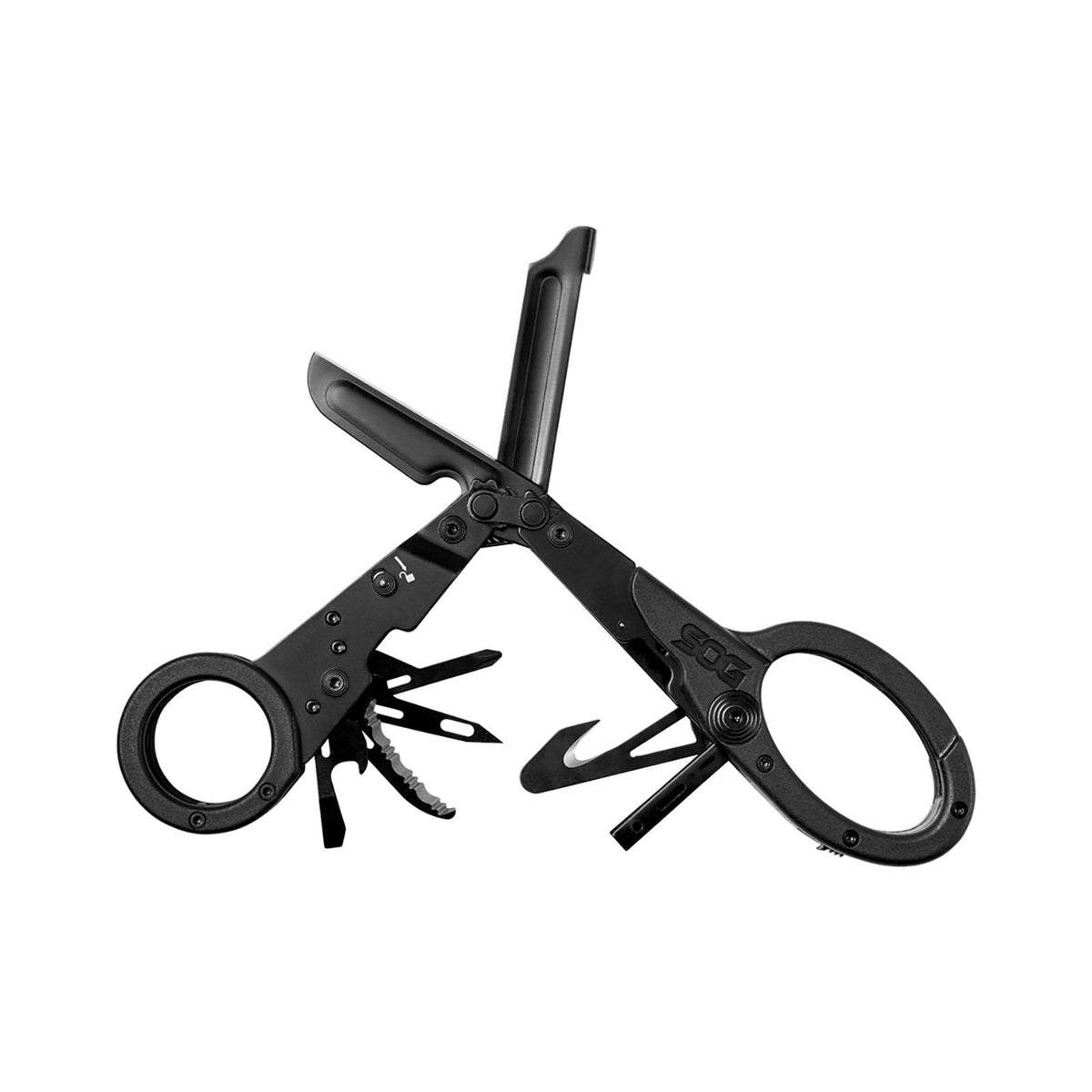 SOG ParaShears close-up of stainless steel shears for rapid field cutting