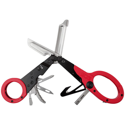 SOG ParaShears strap cutter enables quick, clean strap removal on scene