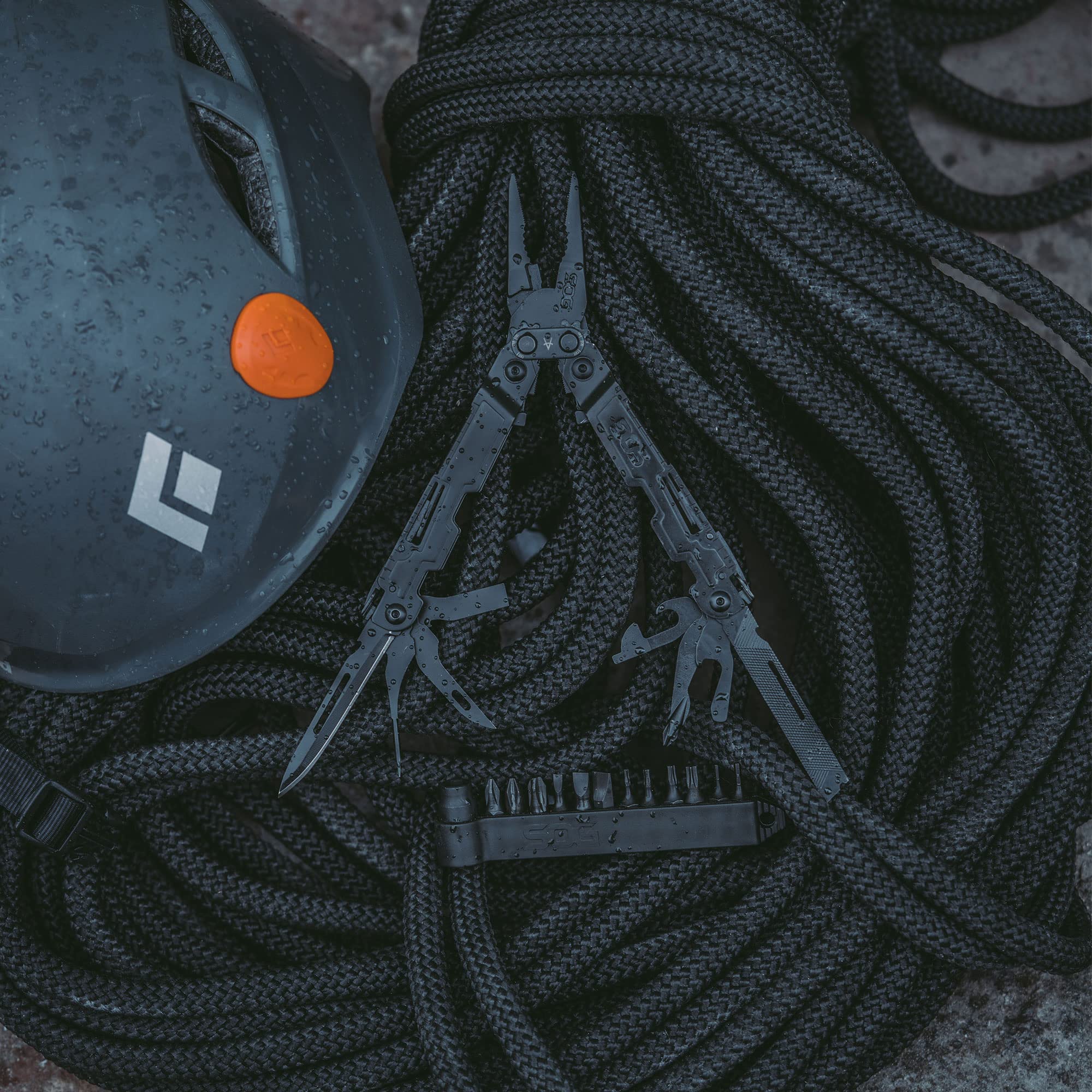 SOG PowerAccess Deluxe nylon sheath keeps tools organized on the go