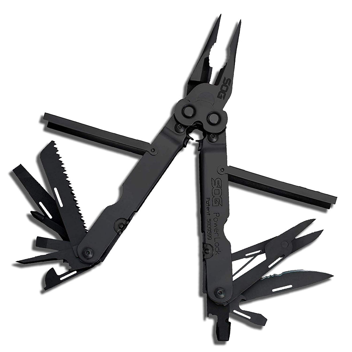 SOG PowerLock multitool with pliers ready for heavy-duty tasks in rugged conditions