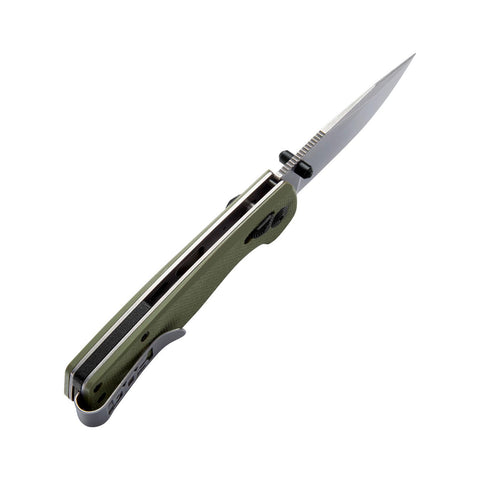 SOG Terminus XR G10 D2 blade offers tough, wear-resistant cutting performance.
