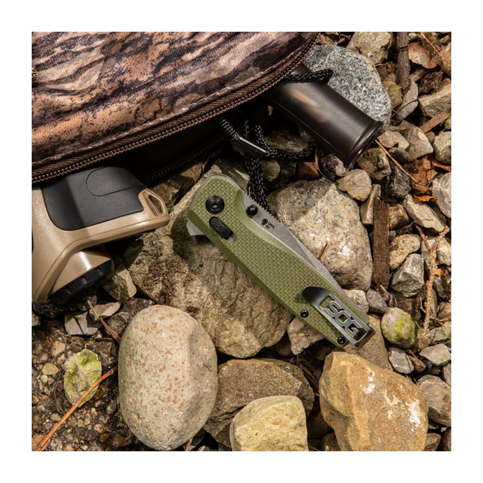 SOG Terminus XR G10 olive drab knife: sturdy everyday carry option.