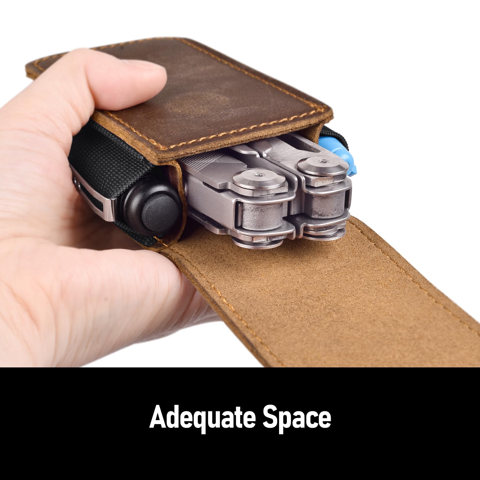 SOGCASE sheath belt-clip close-up with sturdy metal attachment for reliable carry