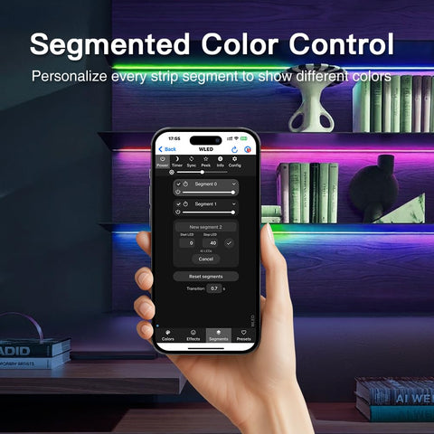 Sogledwow Elite ESP32-WLED controller WS2812/WS2811 compatibility for various RGB strips.