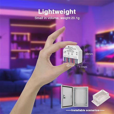 Sogledwow GLEDOPTO ESP32 mini WLED controller compatible with WS2811 and WS2812 strips.