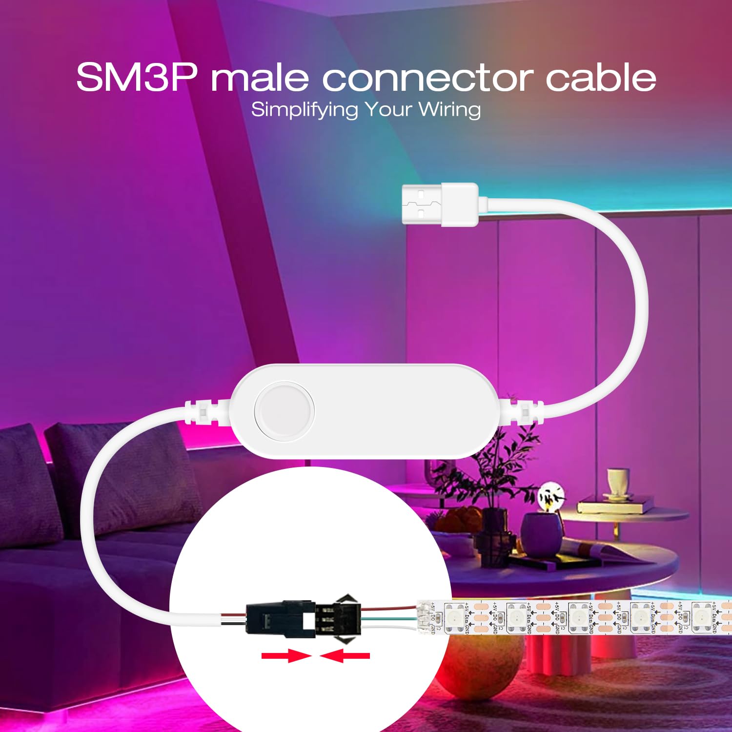 Sogledwow GLEDOPTO WLED ESP32 Mini compact design blends with decor.