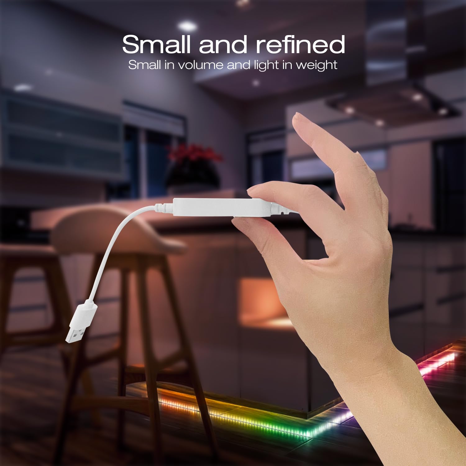Sogledwow GLEDOPTO WLED ESP32 Mini USB DC5V port for simple power.