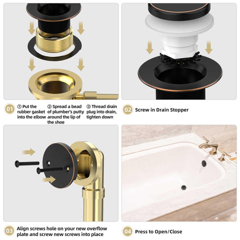 Sogmeter oil rubbed bronze drain close-up showing premium finish and hardware.
