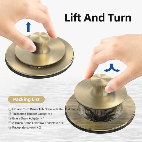 Sogmeter rust-resistant brushed-gold finish on metal hardware.