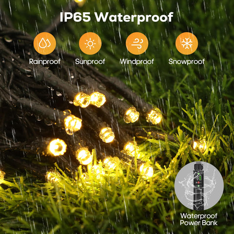 Soiarllt 66-foot total length covers large spaces with even glow.