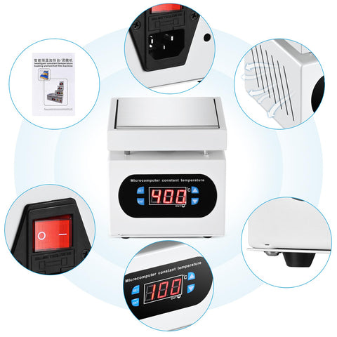 Soiiw soldering hot plate features a robust aluminum plate for heat transfer