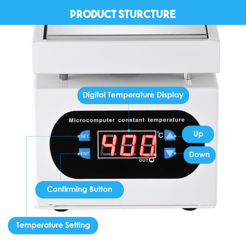 Soiiw soldering hot plate control panel delivers accurate, repeatable temperature control
