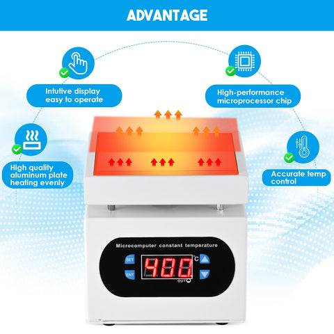 Soiiw soldering hot plate used for LED display work and PCB rework
